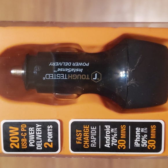 NIB "ToughTested" Power Share 2 Fast Charge Car Charger-2 port - Picture 2 of 4